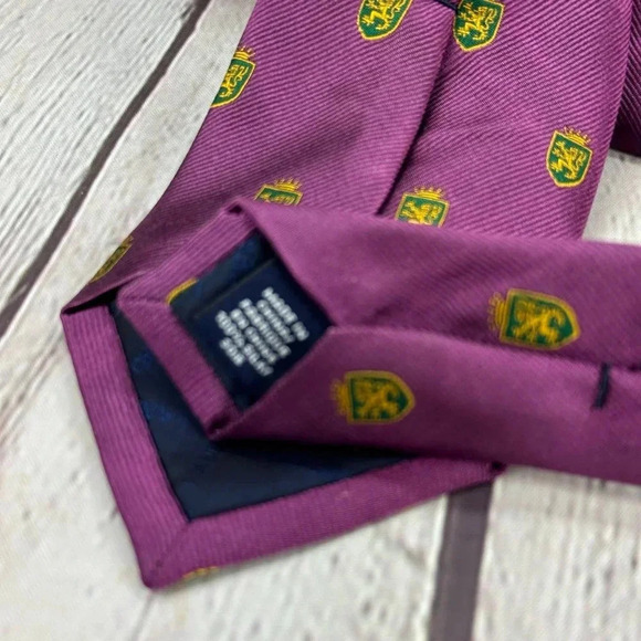 lands' end silk purple Tie - Picture 4 of 5